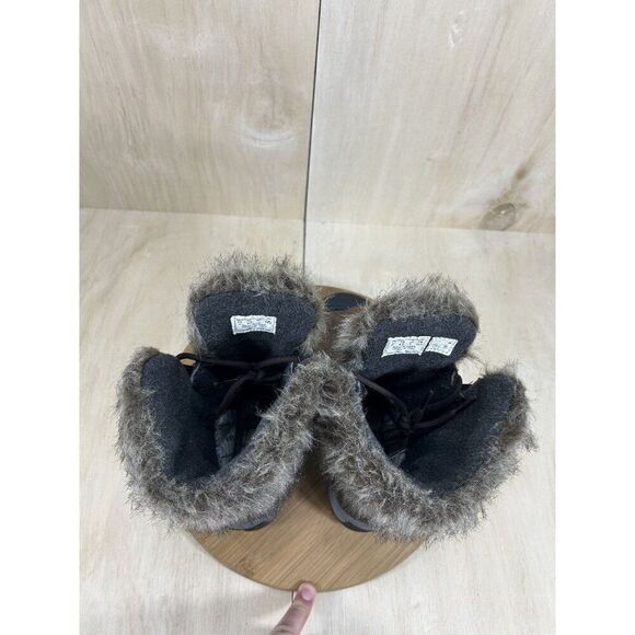 Keen Helena Brown Leather Waterproof Faux Fur Insulated Winter Boots 6.5 - Picture 5 of 8